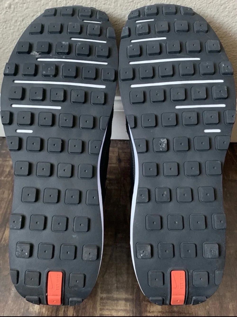 Nike Waffle One Black White Men Shoes - Size 12